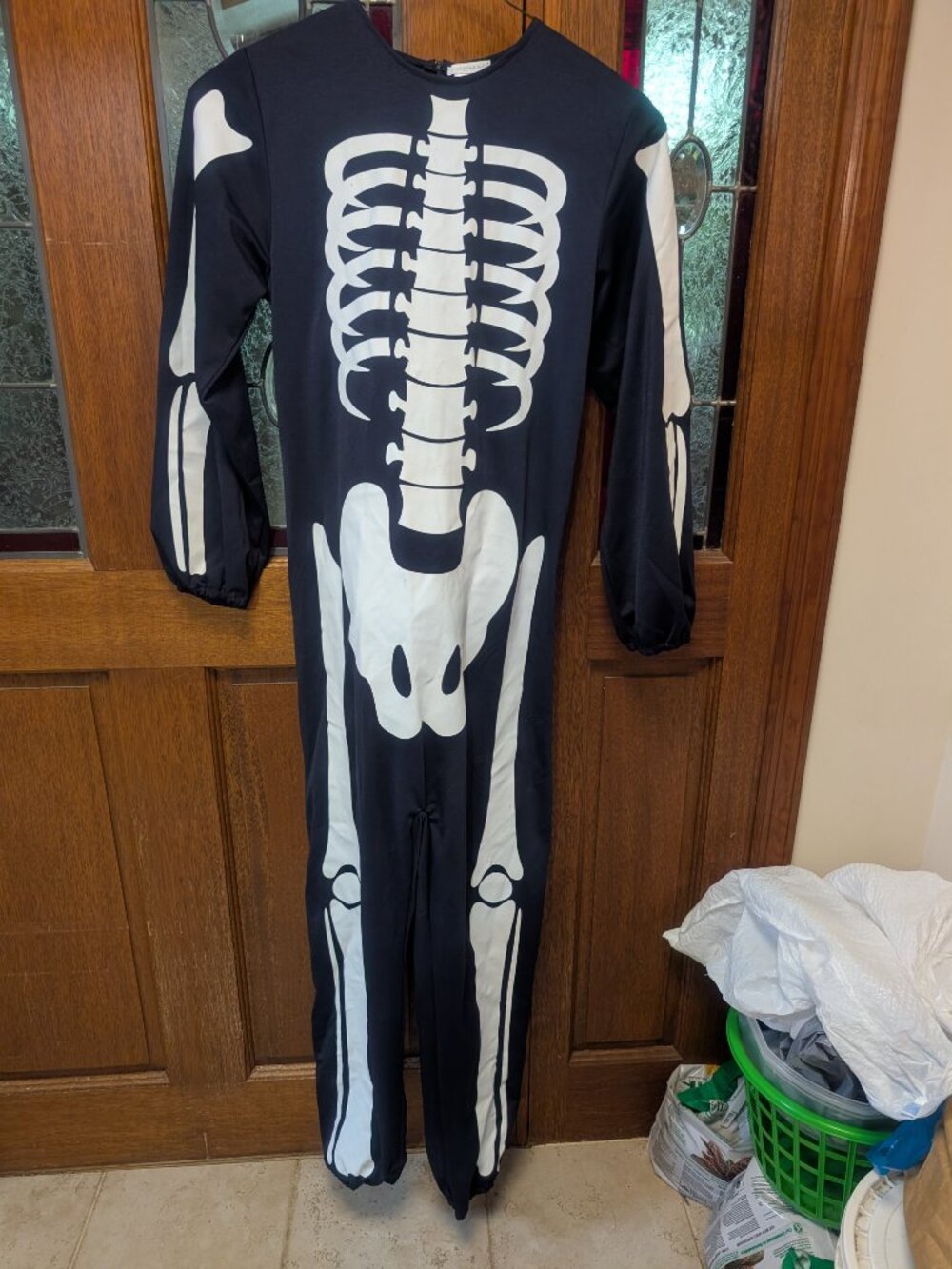 Adult Dino Skeleton Costume, size XSm - Picture 4 of 9
